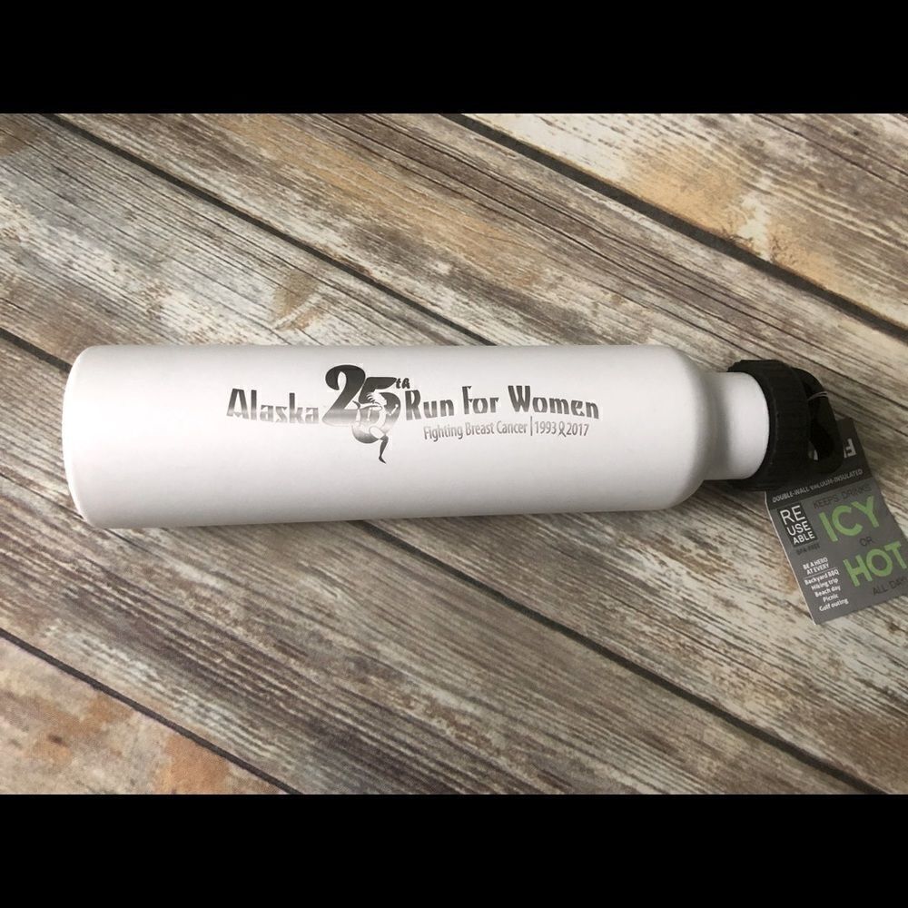 Alaska 25th Run for Women Breast Cancer Run Bottle